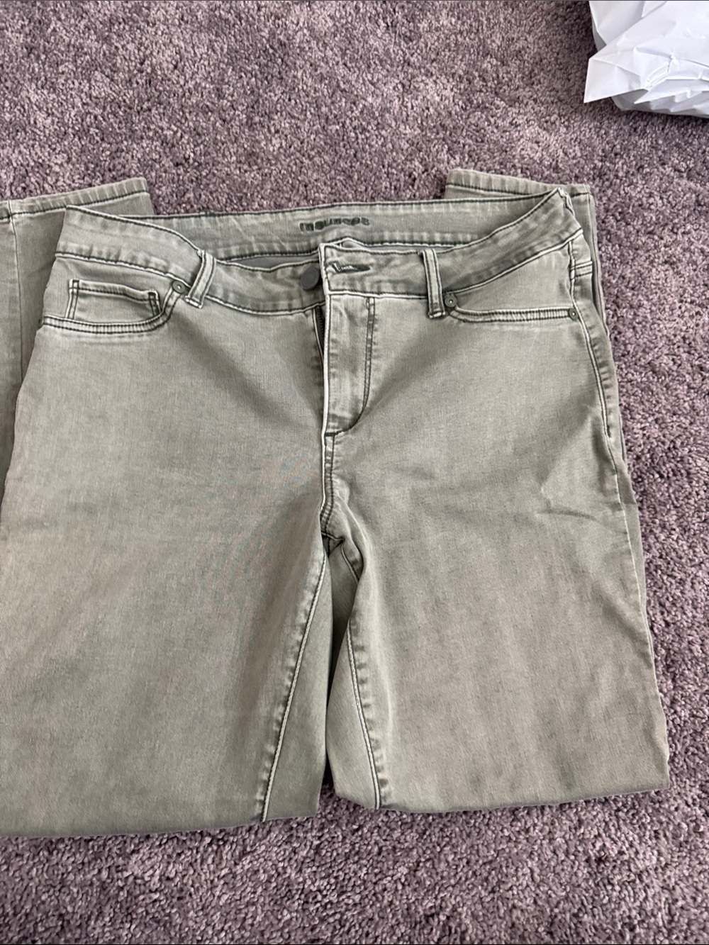 Maurice’s Women’s Olive Green Stretch Jeans - Classic Five-Pocket
